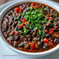 Black Bean Chili Recipe for 6 Servings