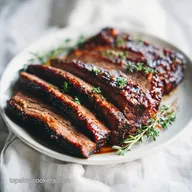 Slow Cooker Brisket BBQ: Tender Roast for 8 Servings