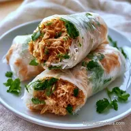 Crispy Chicken Rice Paper Rolls