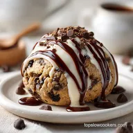 Chocolate Chip Cookie Dough Brownie Bomb