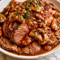 Chuck Roast with Mushroom Gravy for 5