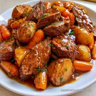 Chuck Roast With Brown Gravy with Potatoes