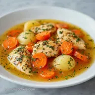 Cold Night Slow Cooker Soup with Chicken