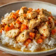 Crockpot Chicken and Rice: Creamy