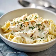 Crock Pot Chicken Alfredo Tortellini