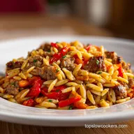One-Pot Creamy Italian Sausage Orzo