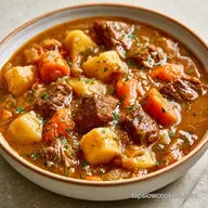 Poor Mans Soup with Ground Beef