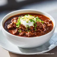 Slow Cooker Beef Chili for 8 Servings