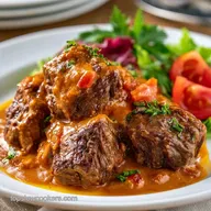 Slow Cooker Beef Kare Kare: Tender