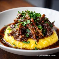 Slow Cooker Beef Ragu with Polenta