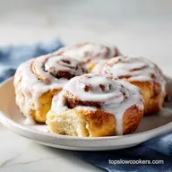 Slow Cooker Cinnamon Rolls Recipe: 2h 10min