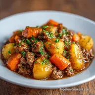 Slow Cooker Ground Beef with Potatoes