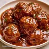 Slow Cooker Meatballs and Gravy: Tender