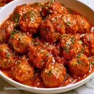 Slow Cooker Meatballs in Marinara: 4h