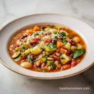 Slow Cooker Minestrone Soup: Velvety Broth