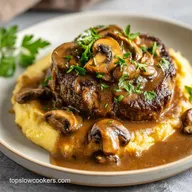 Slow Cooker Salisbury Steak with Gravy