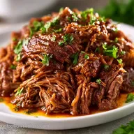 Slow Cooker Shredded Beef for Dad: Tender