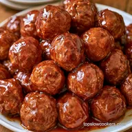 Slow Cooker Teriyaki Beef Meatballs for 8