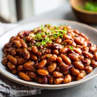 Smoked Baked Beans with Bacon and Beef
