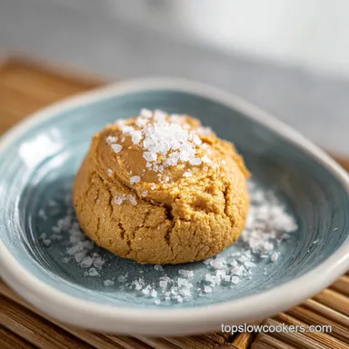 3-Ingredient Peanut Butter Cookie with Sea Salt in 15 Minutes Recipe Card