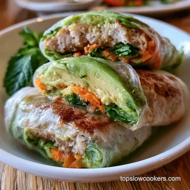 Avocado Rice Paper Rolls in 25 Minutes Recipe Card