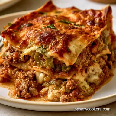 Beef Enchilada Casserole for 8 Servings Recipe Card