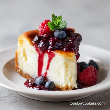 Crock Pot Cheesecake for 8 Servings: Creamy Slow-Cooked Dessert