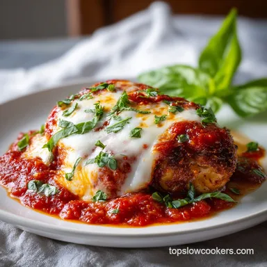 Chicken Parmesan: Slow-Cooked for 4 Servings Recipe Card