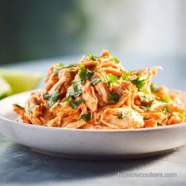 Fiesta Chicken: Slow-Cooked for 8 Servings Recipe Card