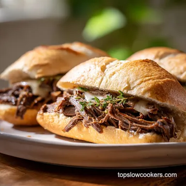 Crock Pot French Dip Sandwiches with Au Jus