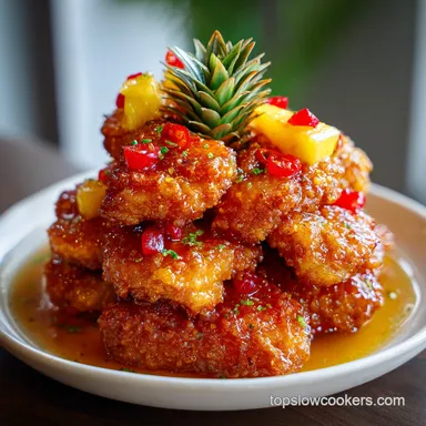 Hawaiian Chicken with Pineapple: Slow Cooked