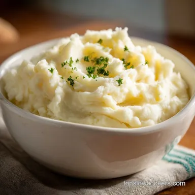 Crock Pot Mashed Potatoes for 9 Servings Recipe Card