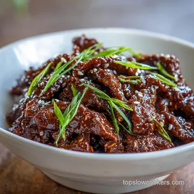 Mongolian Beef: Slow-Cooked for 5 Servings Recipe Card