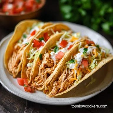 Crock Pot Ranch Chicken Tacos: 4 Hours
