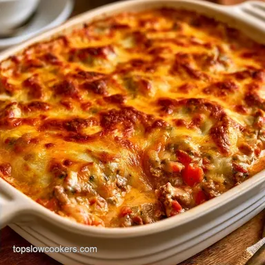 Crock Pot Taco Casserole for 8 Servings
