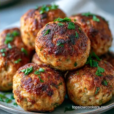 Crockpot Meatballs with Parmesan