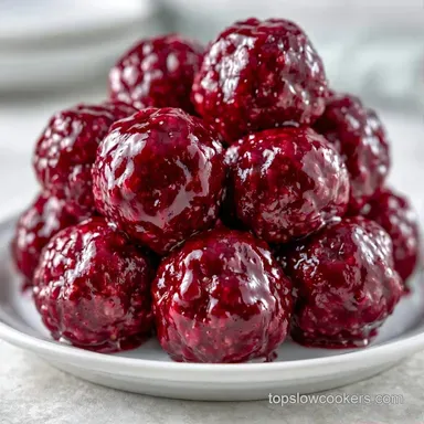 Grape Jelly Meatballs for 12 Servings Recipe Card