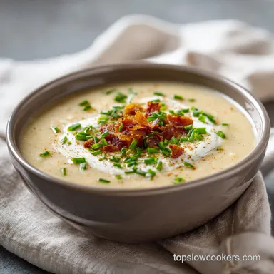 Easy Baked Potato Soup in 30 Minutes: Creamy Homemade Recipe Recipe Card