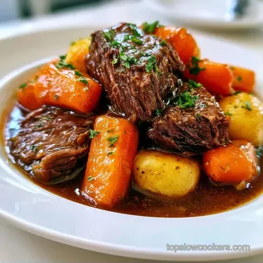 Easy Slow Cooker Dad Dinner for 6 Recipe Card