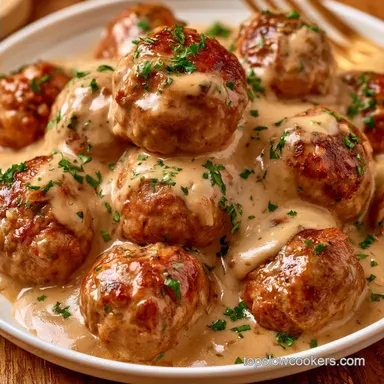 Easy Slow Cooker Swedish Meatballs for 6