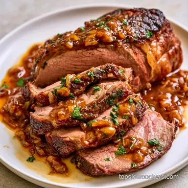Garlic Herb Pot Roast for 8 Servings Recipe Card