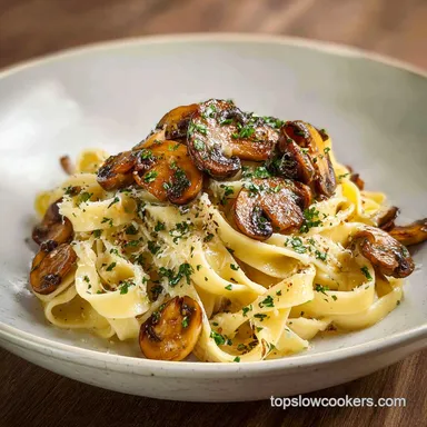 Garlic Mushroom Pasta for 4 Servings