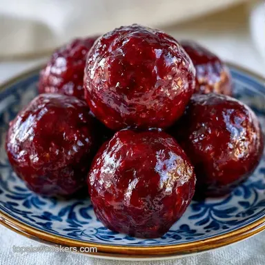 Grape Jelly BBQ Meatballs Party-Ready Recipe Card
