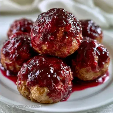 Grape Jelly BBQ Meatballs Party-Ready