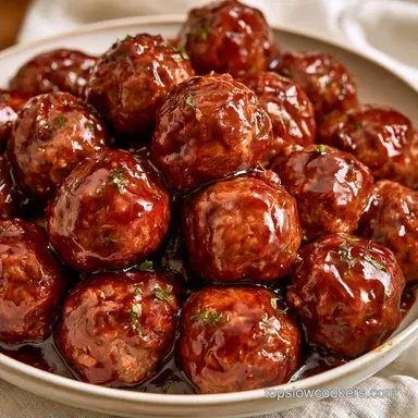 Grape Jelly SlowCooker Meatballs: Party