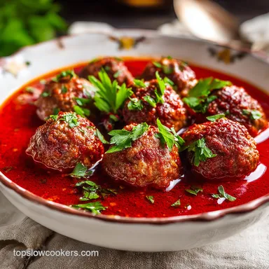 Meatball Soup with Lean Beef Recipe Card