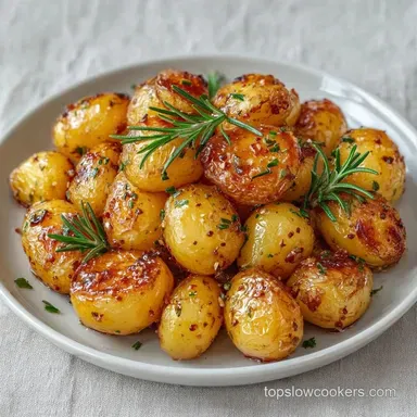 Herbed Slow Cooker Potatoes with Garlic Recipe Card