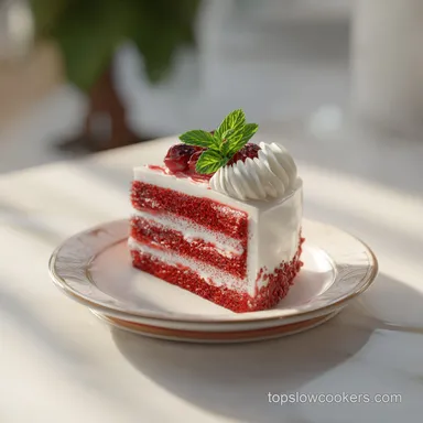 Red Velvet Cake with Cream Cheese Frosting for 12 Servings