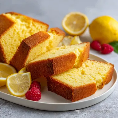 Best Italian Lemon Pound Cake Recipe with Silky Sour Cream Recipe Card