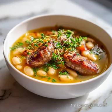 Italian Sausage White Bean Soup One-Pot